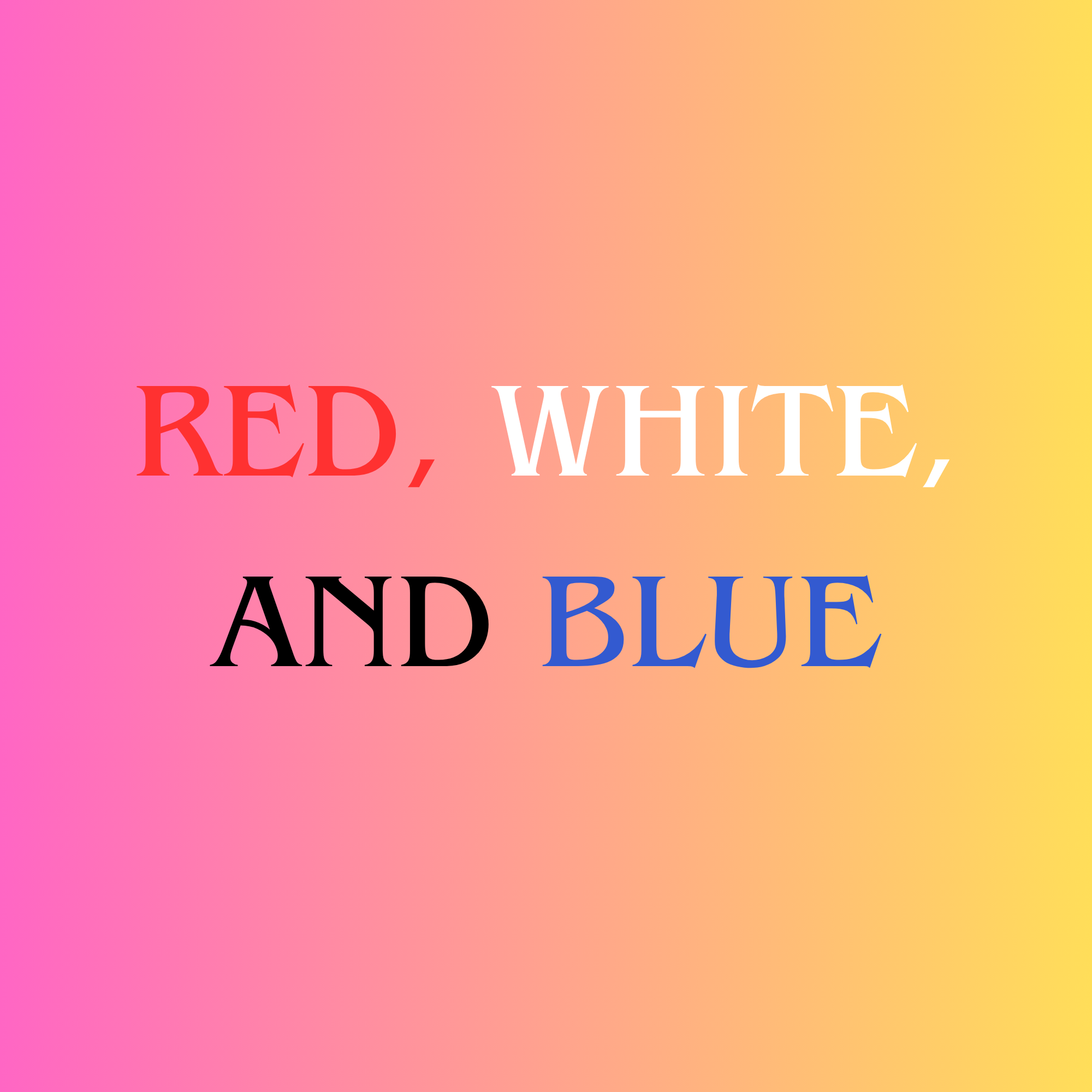 Red, White, and Blue